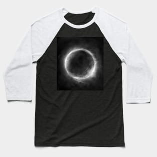 White Fire Ring Baseball T-Shirt